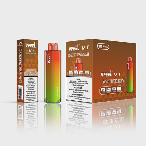 VFEEL V1  LYCHEE PEACH  ICE